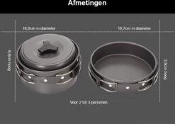 Hikr® Camping Pannenset - Complete 22-delige Kookset - Lichtgewicht - Kookgerei Servies - Outdoor - BPA-vrij - Keukengerei Set -Buitenkampeer Winkel 1200x848 5