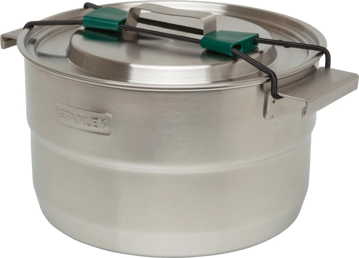 Stanley The Full Kitchen Base Camp Cook Set 3,5L - Campingkookset - Stainless Steel 1 Stanley The Full Kitchen Base Camp Cook Set 3,5L - Campingkookset - Stainless Steel