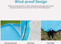 IGOODS Pop-up Tent - 2/3-Persoons - Blauw 11 IGOODS Pop-up Tent - 2/3-Persoons - Blauw -Buitenkampeer Winkel 1200x866 3