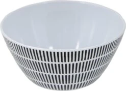 Bo-Camp Servies - Mix & Match - 16 Delig - Zwart/Wit -Buitenkampeer Winkel 1200x871 1