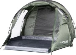 Capture Outdoor, 3-Man XXL Tent "Seikan XTR-3", Voor 3 XXL Personen, 215x400x155cm, DeLuxe Tent En Canvas, "Airflow System", … -Buitenkampeer Winkel 1200x878