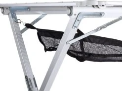 Campart Campingtafel XL TA-0806 - Opvouwbaar, Lichtgewicht En Met Verstelbare Poten - Kampeertafel Inklapbaar Inclusief Opbergtas - 140 X 80 X 70 Cm - Wit -Buitenkampeer Winkel 1200x891