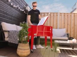 AXI Retro Cooler Rood - Koeler Met Wielen - 76L Inhoud - Koelbox Met Aftapkraan -Buitenkampeer Winkel 1200x900 12