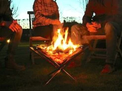 Firekorf + Grill + Spit : Opvouwbare Vuurkorf / Vuurschaal Met Rooster En Spit - Draagbare BBQ - Opbergtas - Kampeer Grill - Kookset -Buitenkampeer Winkel 1200x900 37