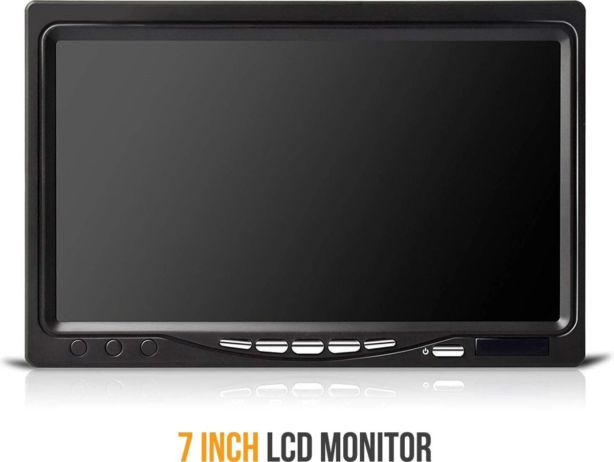 Strex Achteruitrijcamera Set Bedraad - 7" Scherm - 18LED Nachtzicht 15m - IP67 Waterdicht - Achteruitrij Camera 2 Strex Achteruitrijcamera Set Bedraad - 7" Scherm - 18LED Nachtzicht 15m - IP67 Waterdicht - Achteruitrij Camera - Afbeelding 2