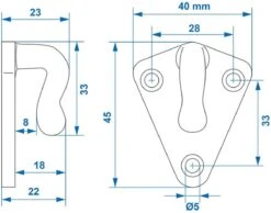 PROPLUS Pro Plus Haak - Touwhaak - Metaal - 40 X 45 Mm - 20 Stuks -Buitenkampeer Winkel 1200x942 2