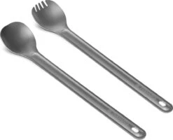 Navaris Spork En Lepel Met Extra Lange Handgreep - Campingbestek Van Titanium - Bestek Voor Onderweg - Lichtgewicht - Inclusief Bewaarzakje -Buitenkampeer Winkel 1200x974 3