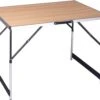 Kamyra® Campingtafel Inklapbaar - Kampeertafel, Partytafel - Opvouwbaar, Lichtgewicht & In Hoogte Verstelbaar - Aluminium/Hout