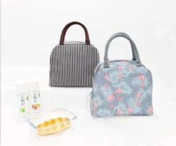 Lunchtas - Koeltas - Schooltas - Leuke Vrolijke Picknicktas - Kinderen & Volwassenen - Zwart/Wit -Buitenkampeer Winkel 1200x995