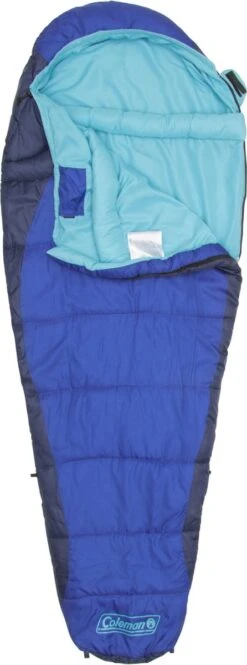 Coleman Fision 100 Mummy Slaapzak - 208 X 81 Cm - Blauw -Buitenkampeer Winkel 446x1200