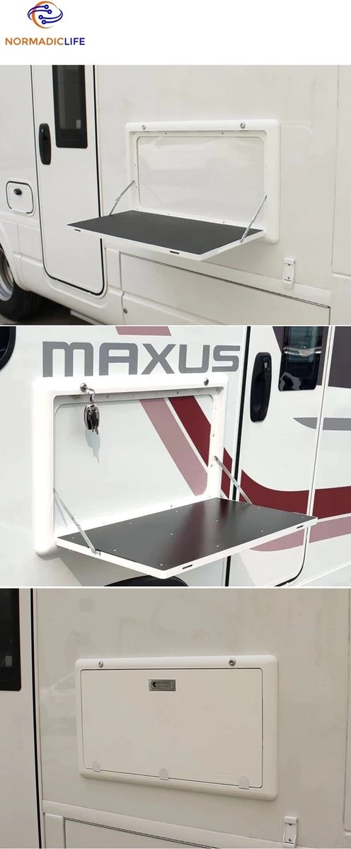 Merkloos NormadicLife® - Outdoor – Opklapbare Tafel - Eettafel – Tafel Voor Buitenkeuken - Caravan – Camper – Picknicktafel - Ingebouwd Ledlicht – Wit 3 Merkloos NormadicLife® - Outdoor – Opklapbare Tafel - Eettafel – Tafel Voor Buitenkeuken - Caravan – Camper – Picknicktafel - Ingebouwd Ledlicht – Wit - Afbeelding 3