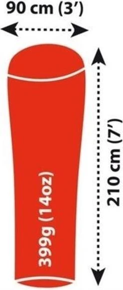 Sea To Summit - Reactor Extreme Thermolite® Mummy Liner - Lakenzak - Extra Verwarmend - Rood -Buitenkampeer Winkel 512x1200 1