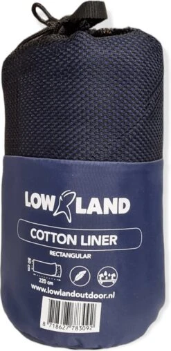 LOWLAND OUTDOOR® LAKENZAK - 100% KATOEN - RECHT MODEL - 220X80 CM - 350GR -Buitenkampeer Winkel 583x1200 2