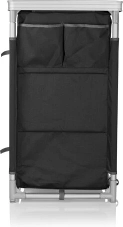 Campart Campingkeuken KI-0734 - Campingkast Groot - 4 Verstelbare Poten - Opvouwbaar En Lichtgewicht - Inclusief Opbergtas - Grijs -Buitenkampeer Winkel 653x1200 3