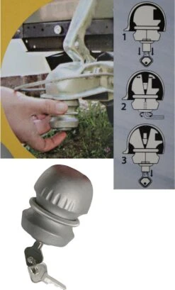 Benson Disselslot - Kogel Model - Geschikt Voor 50mm Ø Disselkoppeling -Buitenkampeer Winkel 725x1200