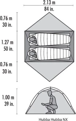 Msr Hubba Hubba Nx Tunneltent - Groen - 2 Persoons -Buitenkampeer Winkel 758x1200