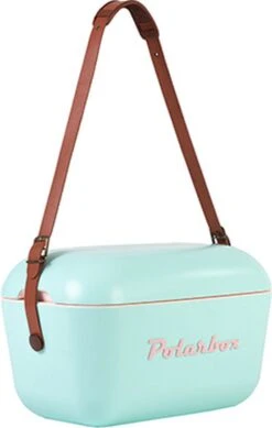 Merkloos Polarbox - Koelbox - Met Schouderband - Pastelgroen - 12 Liter - 40x26x(H)23cm -Buitenkampeer Winkel 761x1200