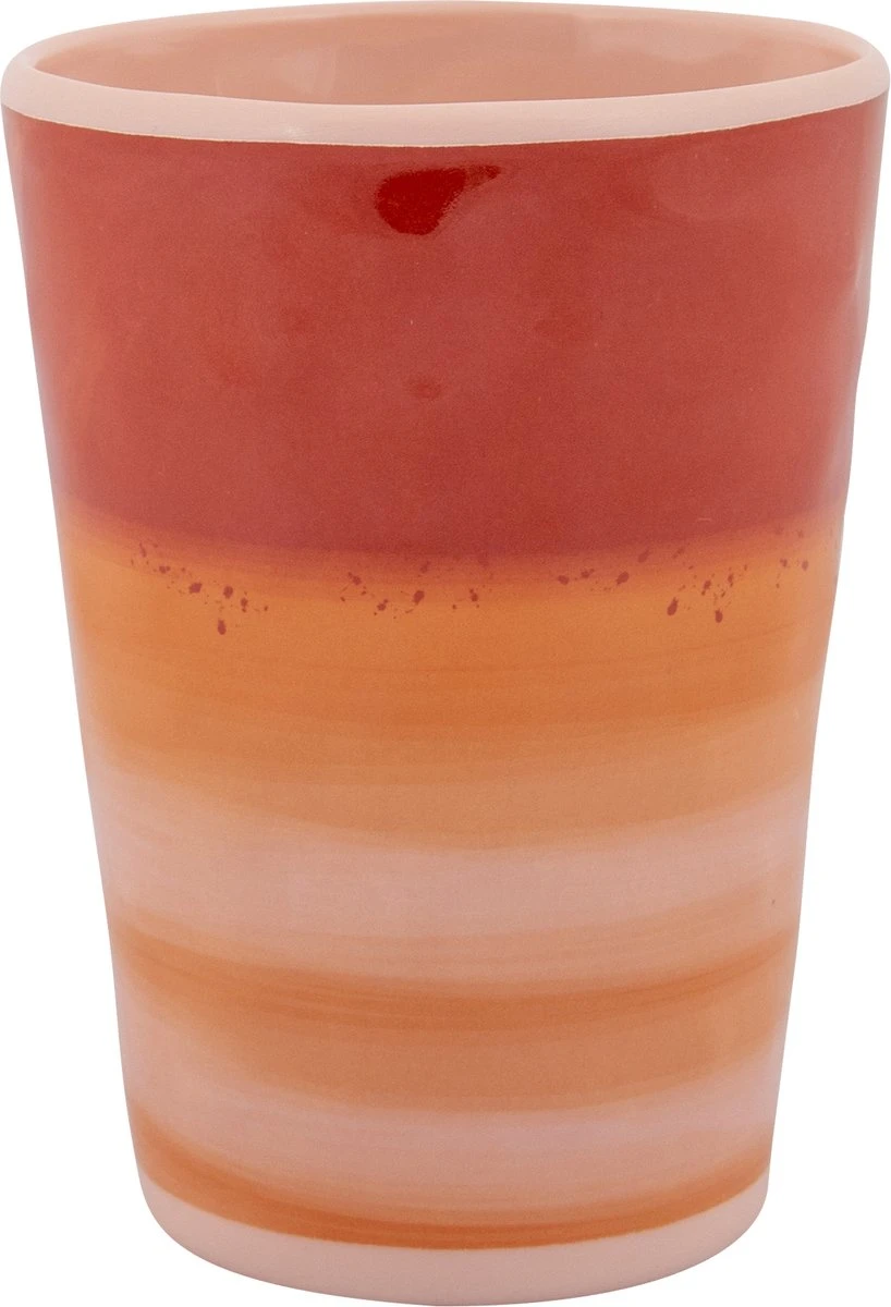 Bo-Camp - Beker - Halo - 400 Ml - 4 Stuks - Terra 4 Bo-Camp - Beker - Halo - 400 Ml - 4 Stuks - Terra - Afbeelding 4