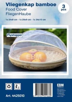 Voedselkap - Vliegenkapjes Bamboe Set 3 Stuks - Flystopper -Buitenkampeer Winkel 846x1200 2