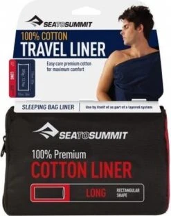 Sea To Summit - Premium Cotton Liner - Lakenzak - Katoen - Oceaan Blauw - Recht Model Lang -Buitenkampeer Winkel 952x1200 3