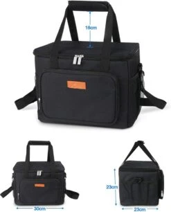 Lunchtas - Koeltas Voor Dames En Heren - Cool Bag - 4 Laags Geïsoleerde Koeltas - Kleine Cooler - Lunch Box - Lunchtas 15 Liter- Zwart 12 Lunchtas - Koeltas Voor Dames En Heren - Cool Bag - 4 Laags Geïsoleerde Koeltas - Kleine Cooler - Lunch Box - Lunchtas 15 Liter- Zwart -Buitenkampeer Winkel 969x1200